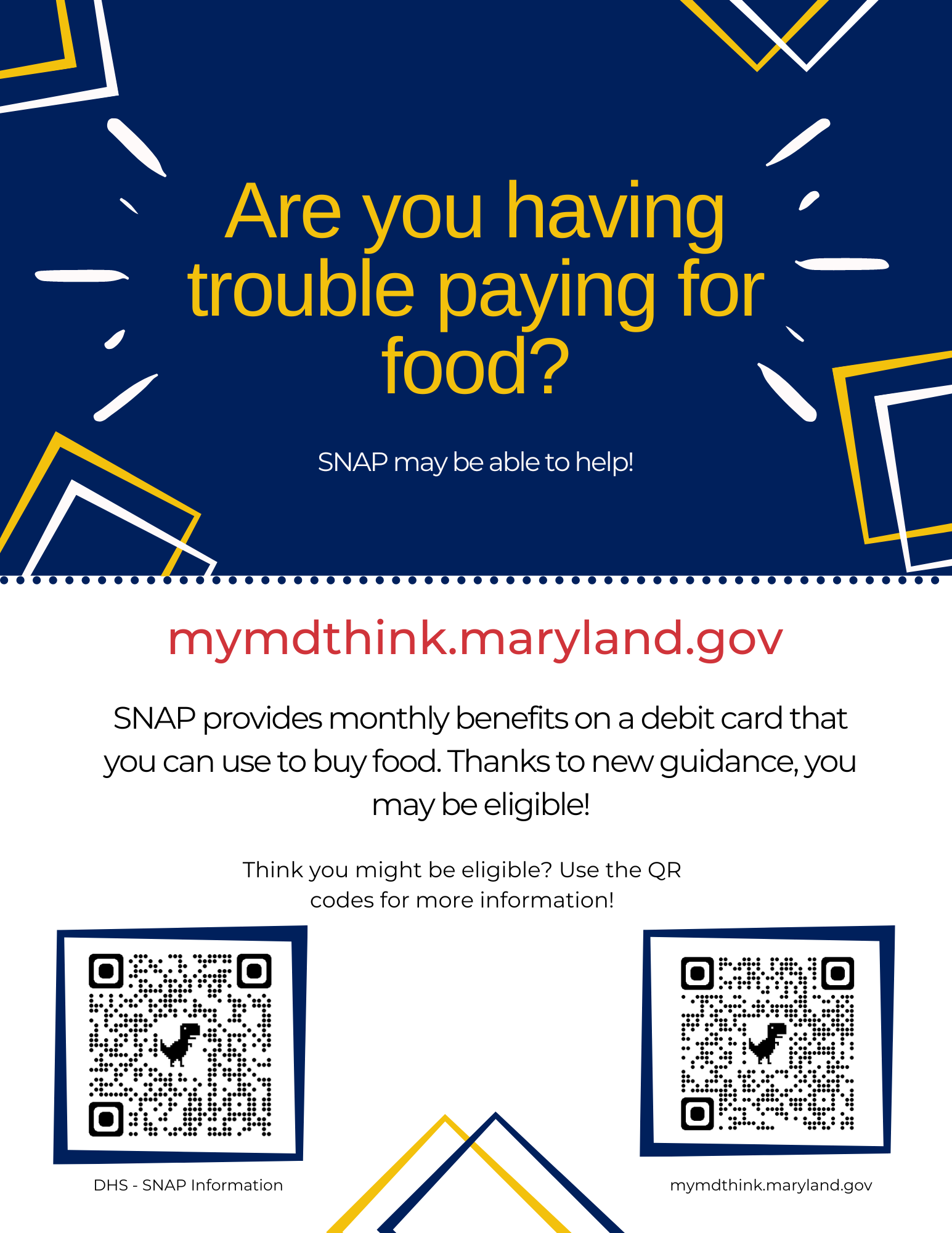 Supplemental Nutrition Assistance Program (SNAP) St. Marys College of